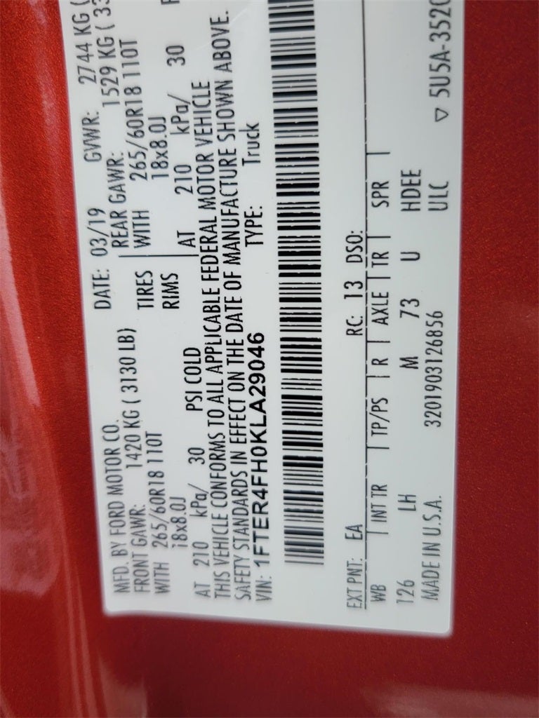 2019 Ford Ranger XLT