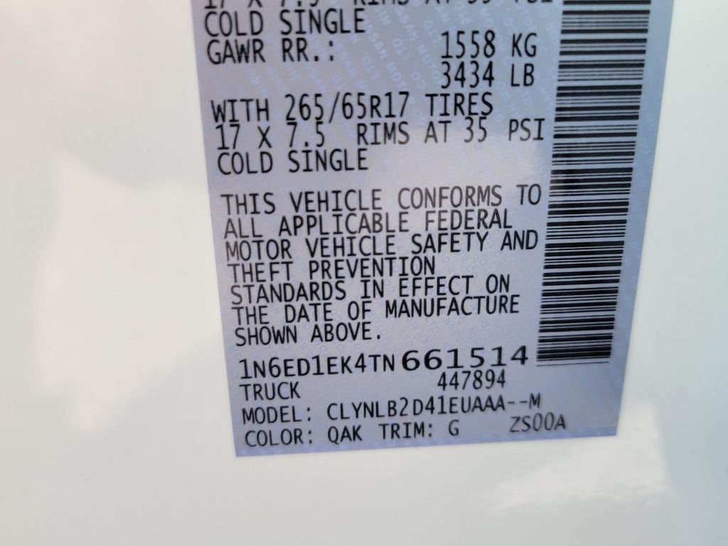 2026 Nissan Frontier SV