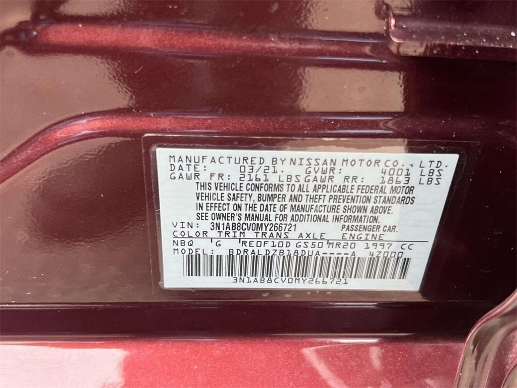 2021 Nissan Sentra SV