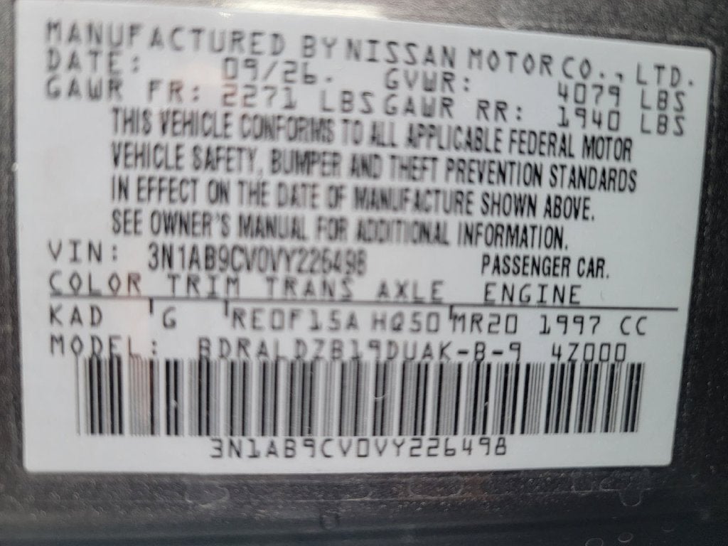 2027 Nissan Sentra SV