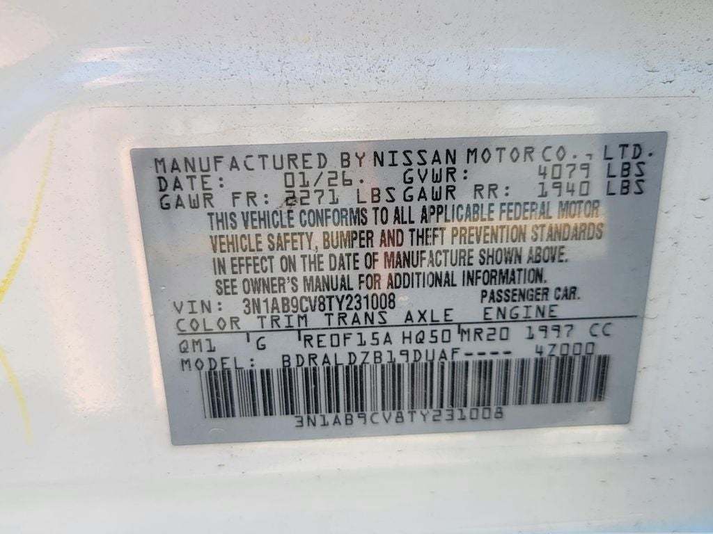 2026 Nissan Sentra SV