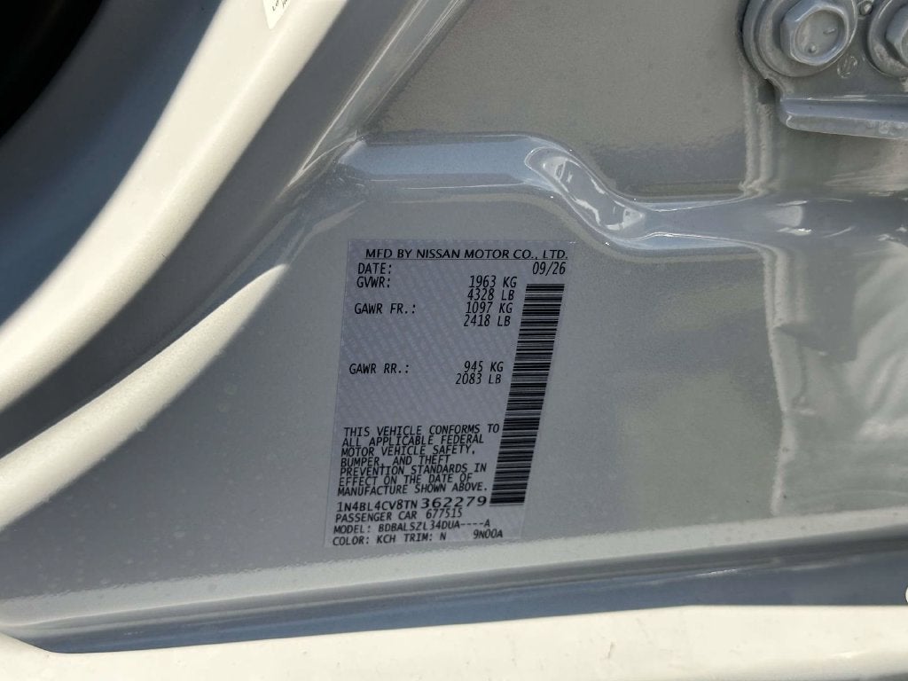 2026 Nissan Altima SR