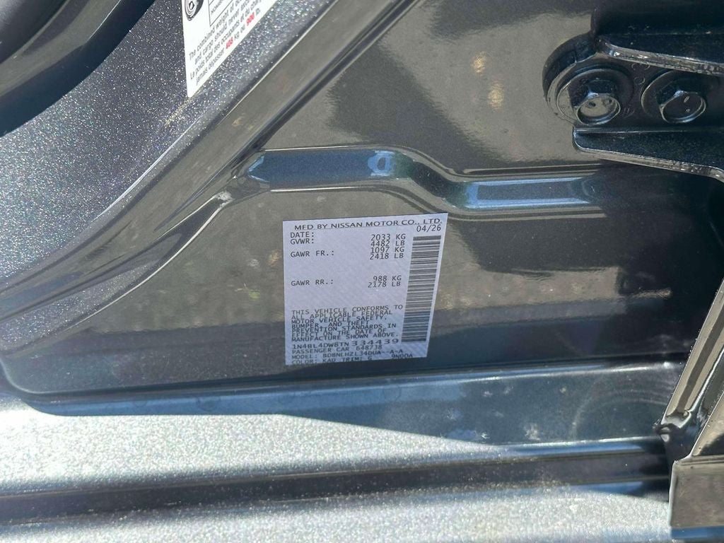 2026 Nissan Altima SV