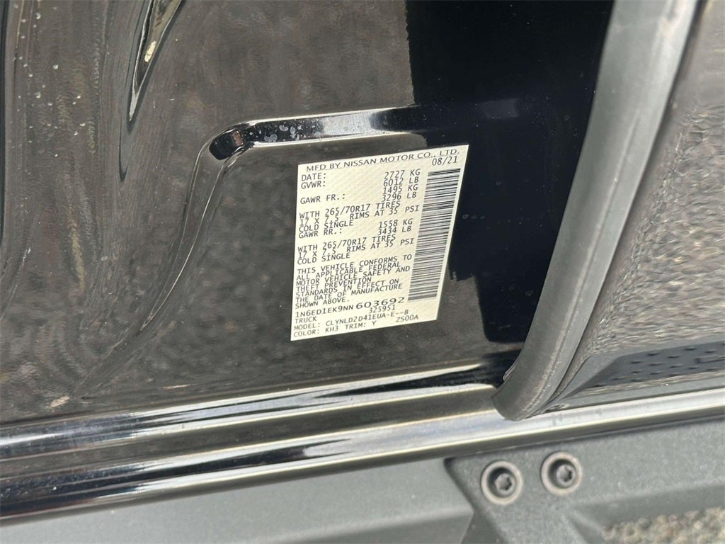 2022 Nissan Frontier Crew Cab PRO-4X®