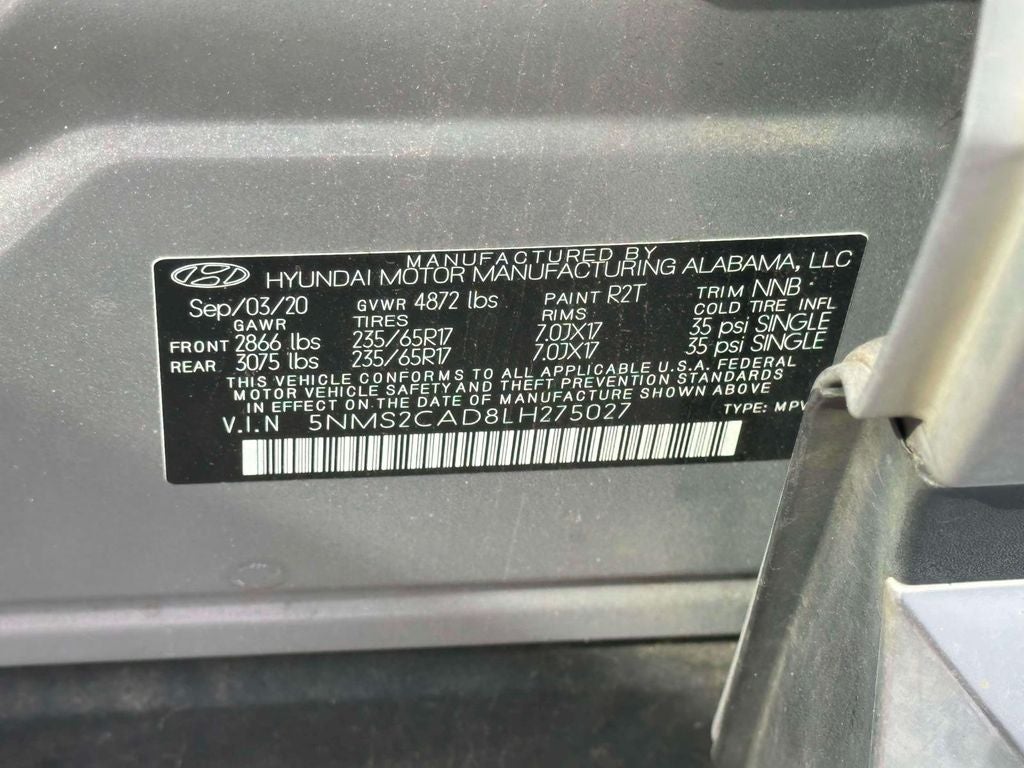2020 Hyundai Santa Fe SE