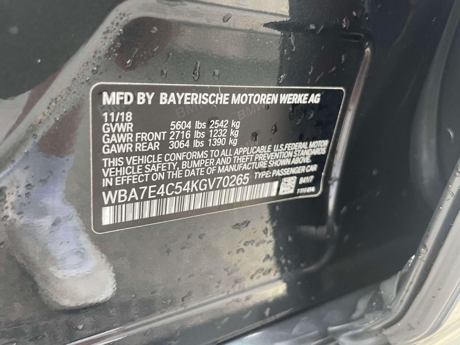 2019 BMW 740i xDrive