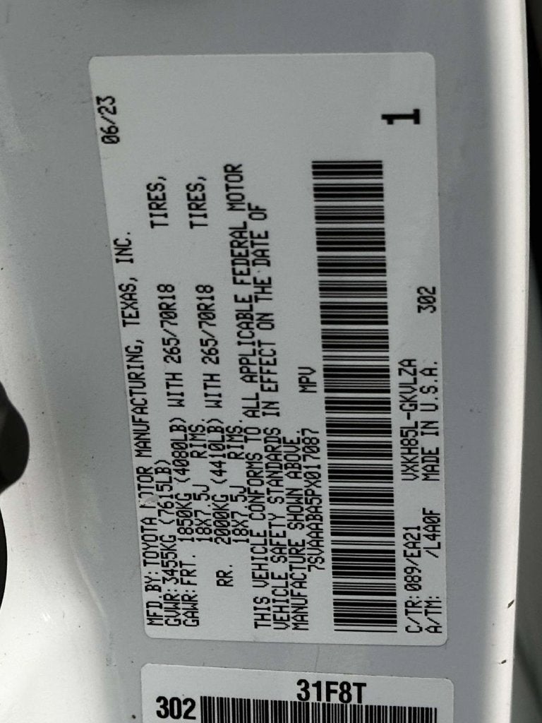 2023 Toyota Sequoia Limited