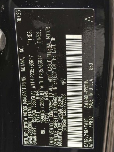 2025 Toyota Sienna Mobility LE 8 Passenger