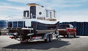 2022 Nissan TITAN Truck towing boat | Nissan City of Red Bank in Red Bank NJ