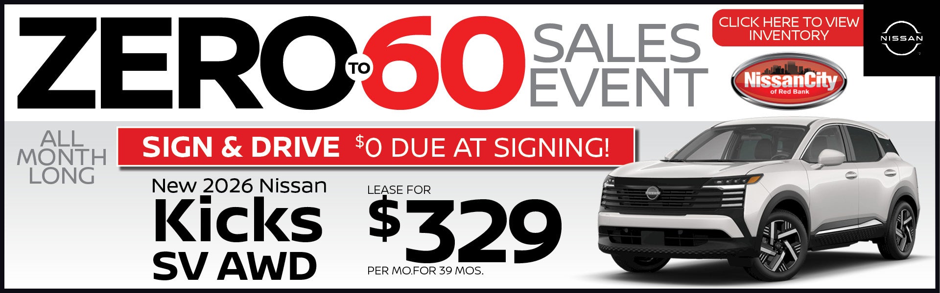 New 2026 Nissan Kicks SV AWD