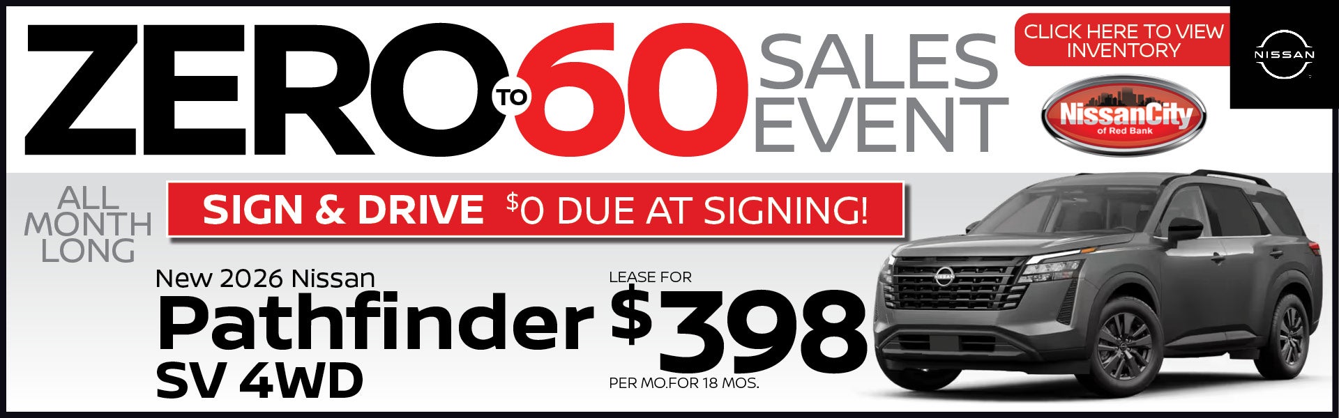 NEW 2026 Nissan Pathfinder SV 4WD