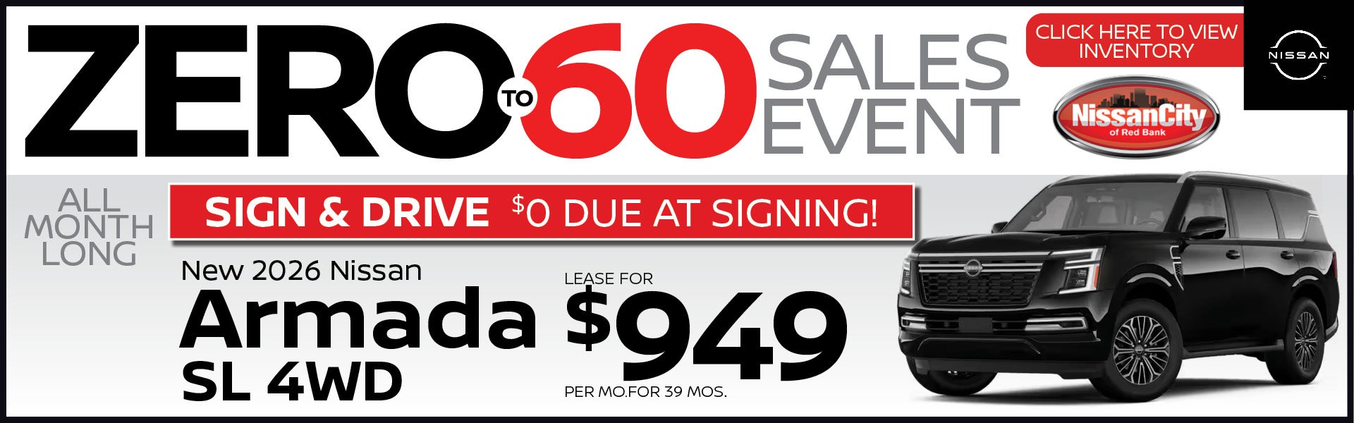 New 2026 Nissan Armada SL 4WD