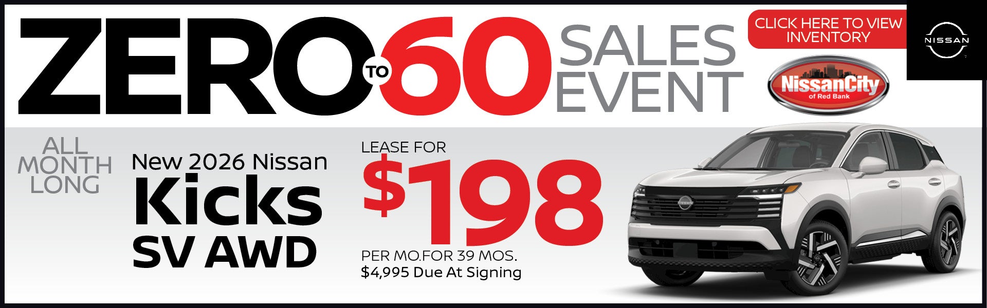 New 2026 Nissan Kicks SV AWD