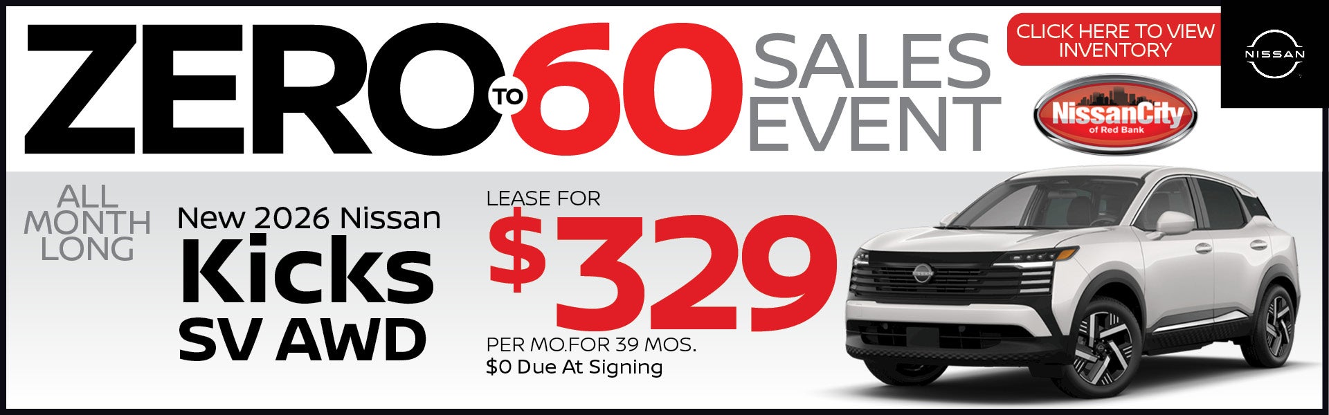 New 2026 Nissan Kicks SV AWD