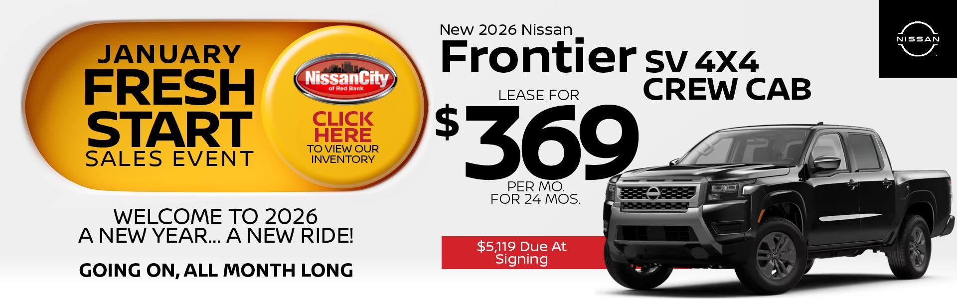 NEW 2026 FRONTIER SV CREW CAB