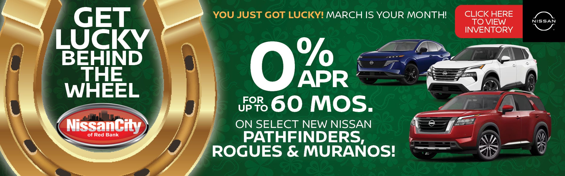 0% APR FOR UP TO 60 MOS. ON SELECT NEW NISSAN PATHFINDERS, R