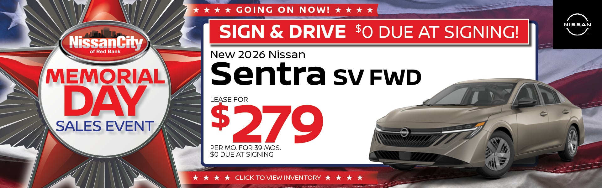 New 2026 Nissan Sentra SV FWD