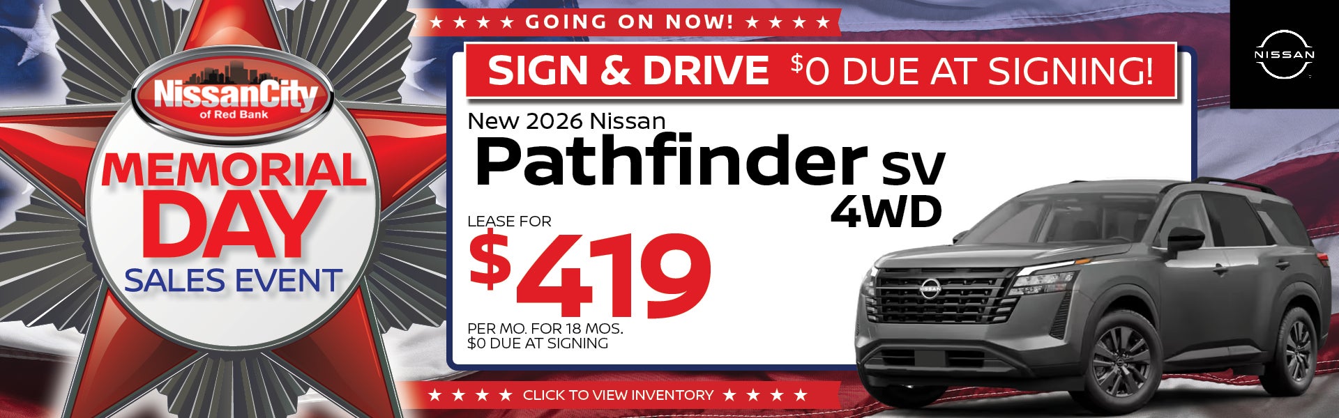 NEW 2026 Nissan Pathfinder SV 4WD