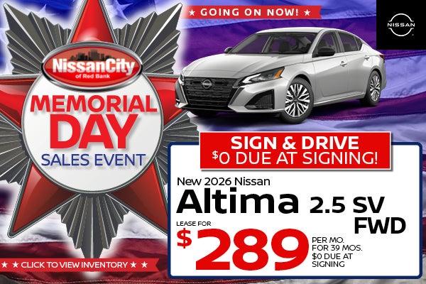 New 2026 Nissan Altima 2.5 SV FWD