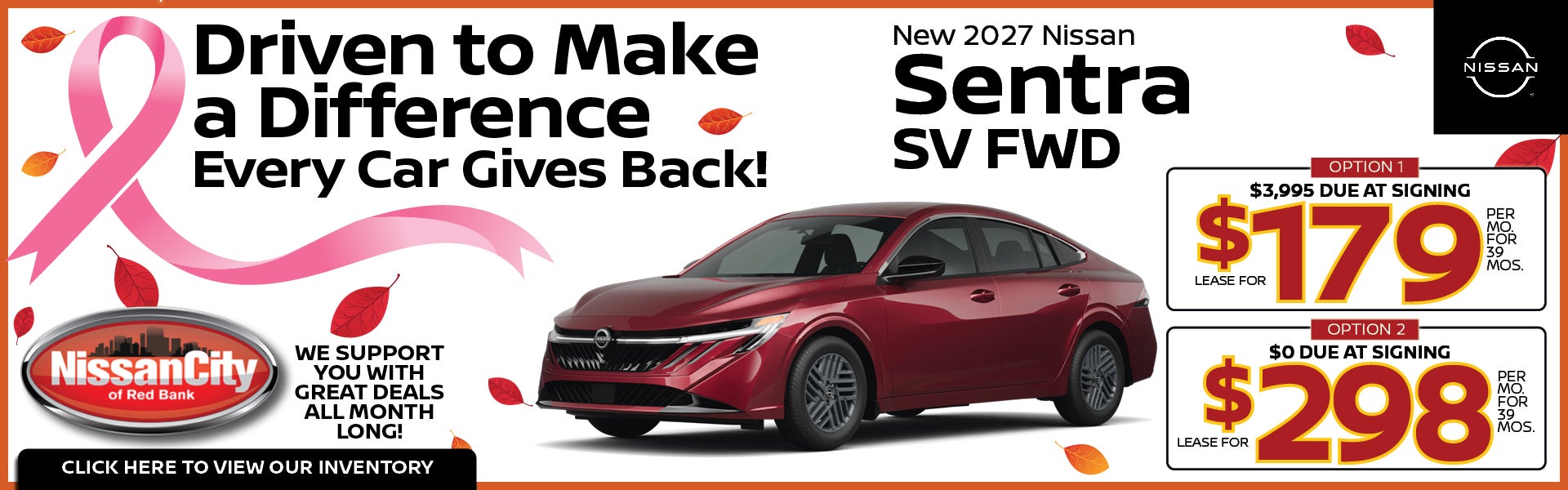 New 2026 Nissan Sentra SV FWD