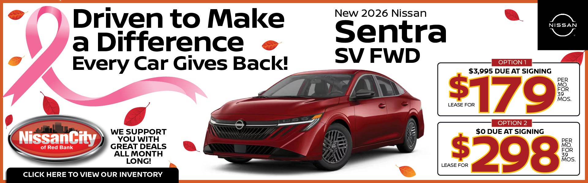 New 2026 Nissan Sentra SV FWD