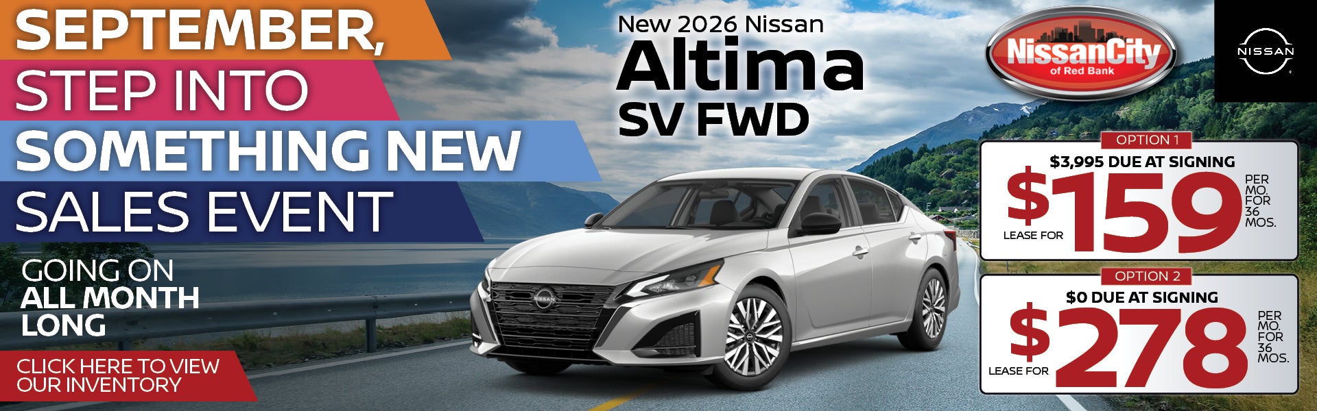 New 2026 Nissan Altima 2.5 SV FWD
