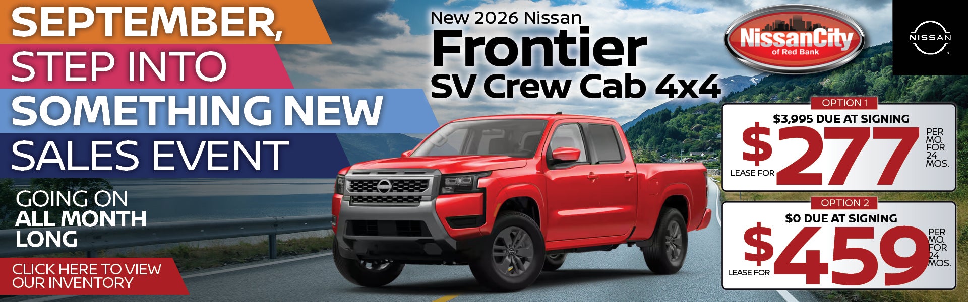 New 2026 Nissan Frontier SV Crew Cab 4x4